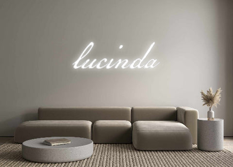 Custom Neon: lucinda