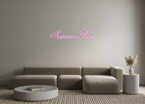 Custom Neon: Sommer-Rose